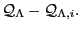 ${\cal Q}_{\Lambda}- {\cal
Q}_{\Lambda,i}.$