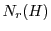 \ensuremath{N_{r}(H)}