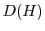 \ensuremath{D(H)}