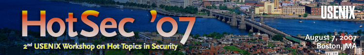 2nd USENIX Workshop on Hot topics in Security