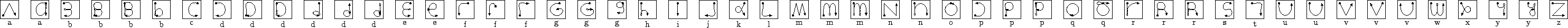 \begin{figure*}\centering\parbox[t]{0.5in}{\hfill\vbox to 0.5in{\psfig{file=figu...
...hfill\vbox to 0.5in{\psfig{file=figures/alphabet.60}\vfill}\hfill} \end{figure*}