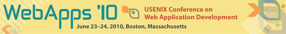 USENIX WebApps '10 Banner