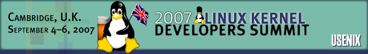 2007 Linux Kernel Developers Summit