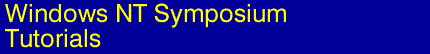 Windows NT Symposium '99 - Call for Papers - Tutorials