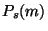 $P_s(m)$