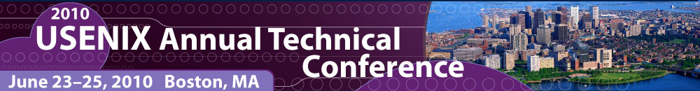 USENIX ATC '10 Banner