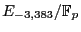 $ E_{-3,383} / \mathbb{F}_p$