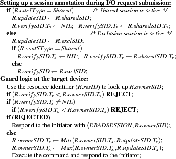 \begin{figure}\begin{footnotesize}
\begin{tabbing}
X \=\kill
\begin{footnotesize...
...to the initiator; \\
\end{tabbing}\end{footnotesize}\vspace{-2em}\end{figure}