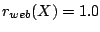 $r_{web}(X) = 1.0$