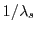 $ 1/\lambda_s$