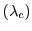 $ (\lambda_c)$