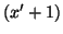 $ (x'+1)$