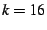 $ k=16$