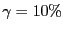 $ \gamma = 10\%$