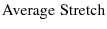 $\displaystyle \textrm{Average Stretch}$