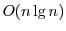 $O(n \lg n)$