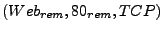 $ (Web_{rem},80_{rem},TCP)$