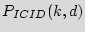 $ P_{ICID}(k,d)$