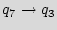$ q_7 \rightarrow q_3$