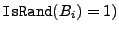 $ \trand(B_i) = 1)$