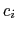 $ c_i$