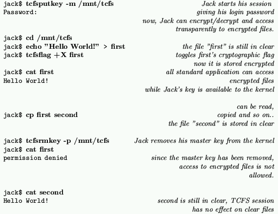 \begin{figure*}
\centerline {
\begin{tabular}{\vert lr\vert}\hline
{\tt jack\$ {...
...\quad & {\it has no effect on clear files} \\ \hline
\end{tabular}}\end{figure*}