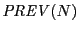 $ \mathit{PREV}(N)$