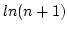 $ln (n+1)$
