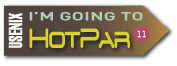 I'm going to HotPar '11 button