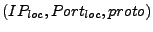 $ (IP_{loc},Port_{loc},proto)$