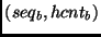 $(seq_b, hcnt_b)$