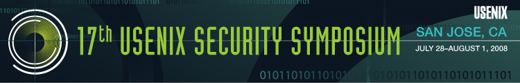 Security '08 Banner