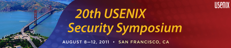 USENIX Security '11 Banner