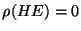 $\rho(HE)=0$