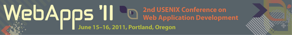 USENIX WebApps'11 Banner