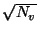 $\sqrt{N_v}$