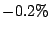 $ -0.2\%$