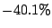 $ -40.1\%$