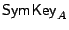 $ \mathsf{SymKey}_{A}$