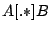 $ A[.*]B$