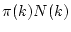 $ \pi(k)N(k)$