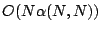 $O(N\alpha(N,N))$