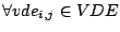 $\forall vde_{i,j} \in VDE$