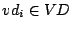 $vd_{i} \in VD$
