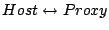 $Host \leftrightarrow Proxy$